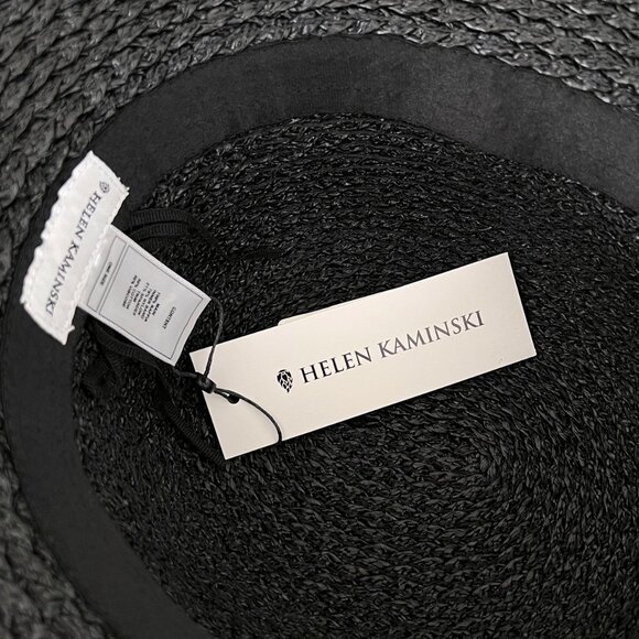 NWT - Helen Kaminski Cascara Raffia Hat - Charcoal main image 5